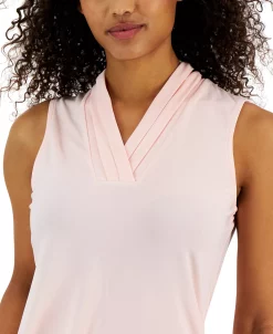 Anne Klein Women's Triple-Pleat Sleeveless Shell Top -VINCE CAMUTO Shop 23676822 fpx