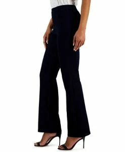 Anne Klein Women's Flared Leg Silhouette Pull-On Denim Pants -VINCE CAMUTO Shop 23676964 fpx