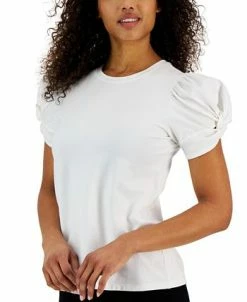 Anne Klein Women's Twisted-Cuff Puffed-Sleeve Top -VINCE CAMUTO Shop 23677000 fpx