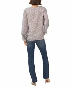 Vince Camuto Women's V-neck Blouson Sleeve Blouse -VINCE CAMUTO Shop 23755925 fpx