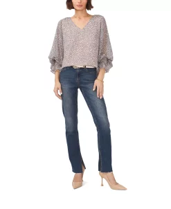 Vince Camuto Women's V-neck Blouson Sleeve Blouse -VINCE CAMUTO Shop 23755927 fpx