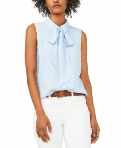 CeCe Women's Sleeveless Button-Front Top