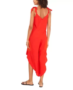 Vince Camuto Women's Sleeveless Tie Shoulder Challis Jumpsuit -VINCE CAMUTO Shop 23760433 fpx