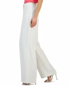Anne Klein Women's Asymmetrical-Fly Wide-Leg High Rise Pants -VINCE CAMUTO Shop 23777181 fpx
