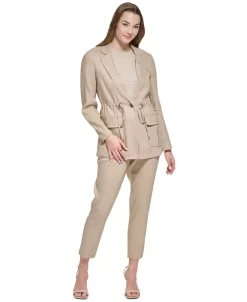 Calvin Klein Women's Cropped Linen Pants -VINCE CAMUTO Shop 23778099 fpx