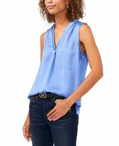Vince Camuto Plus Size V-Neck Sleeveless Blouse