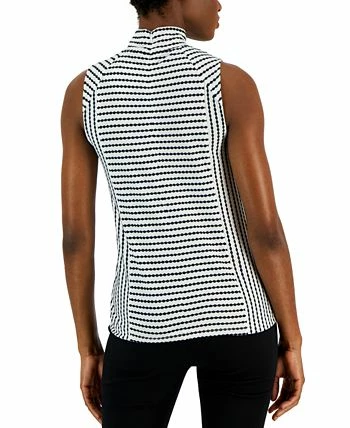 Anne Klein Women's Arabesque Jacquard Sleeveless Top 2 Anne Klein Women's Arabesque Jacquard Sleeveless Top - Image 2