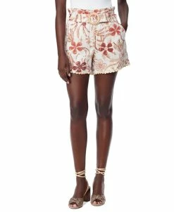 Sam Edelman Women's Kira Printed High-Waist Shorts