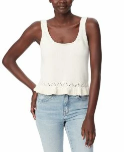 Sam Edelman Women's Inez Square-Neck Pointelle Tank Top