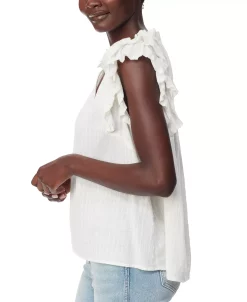 Sam Edelman Women's Printed Rey Cotton Pleat-Sleeve Top 8 Sam Edelman Women's Printed Rey Cotton Pleat-Sleeve Top -VINCE CAMUTO Shop 23911862 fpx