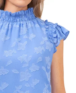 CeCe Ruffled Flutter Sleeve Blouse Top 6 CeCe Ruffled Flutter Sleeve Blouse Top -VINCE CAMUTO Shop 24053973 fpx