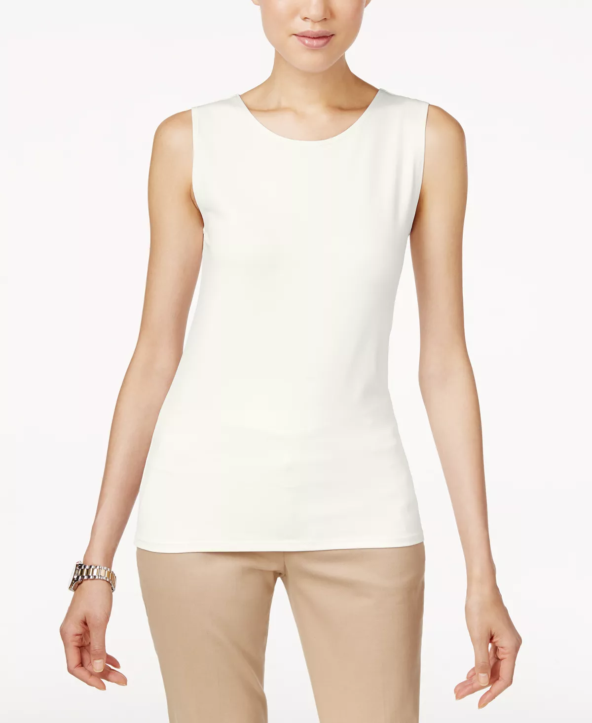Alfani Women's Sleeveless Layering Tank Top, Created For Macy's 5 Alfani Women's Sleeveless Layering Tank Top, Created For Macy's - Image 5