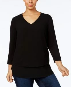 Michael Kors Plus Size Layered-Look Tunic Top