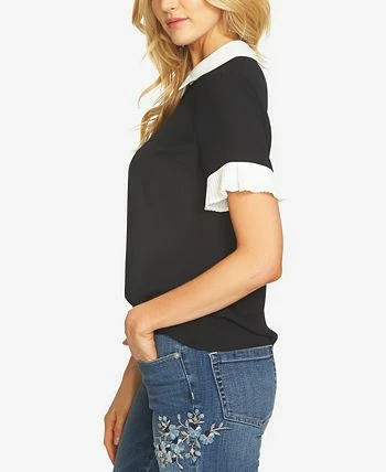 CeCe Olorblocked Collared Blouse 2 CeCe Olorblocked Collared Blouse - Image 2